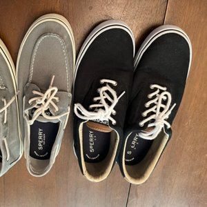 2 Sperry Halyard Mens shoes size 13 Black and Gray